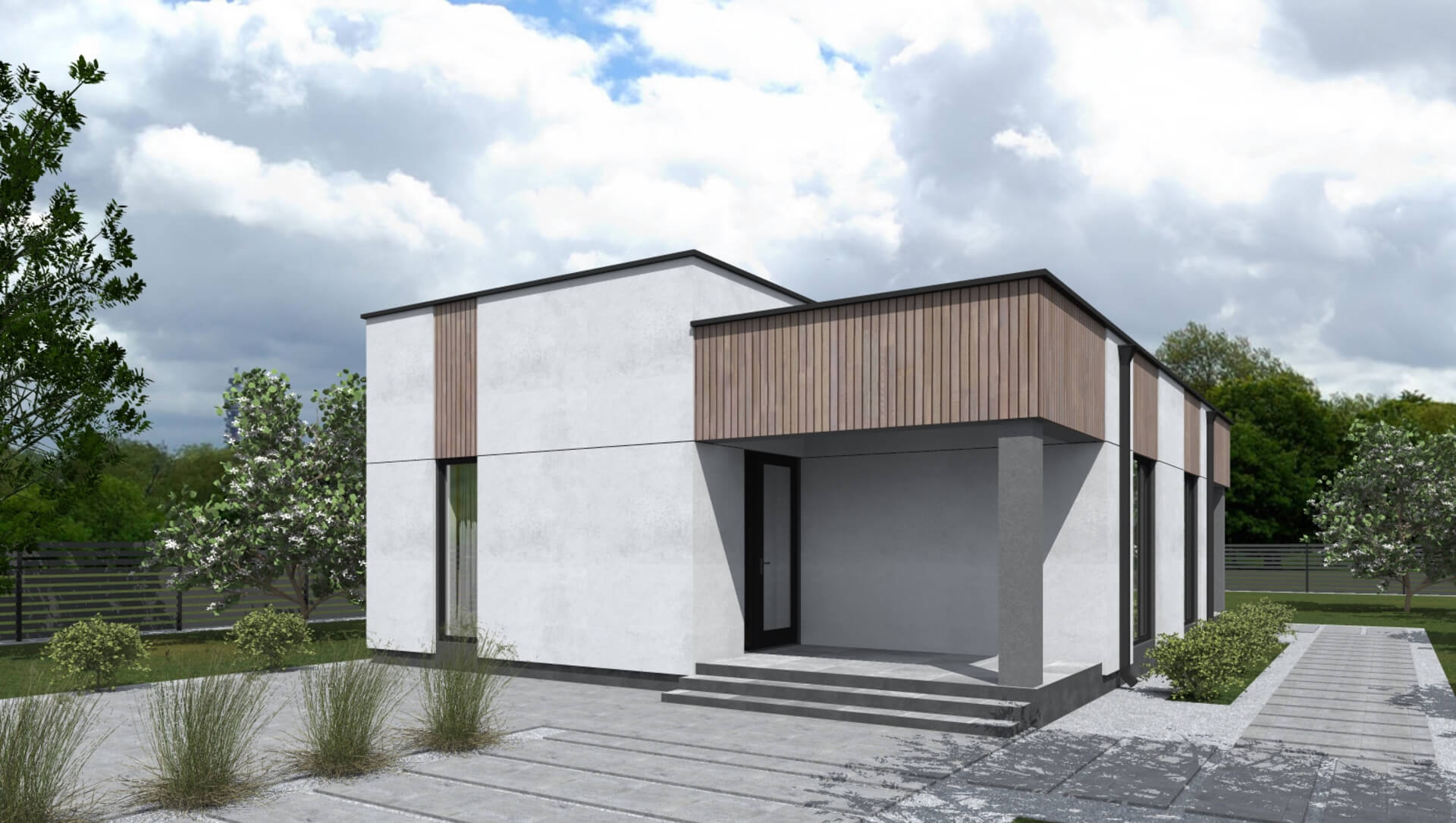 Ноунейм Пазл Хаус 74, крыша плоская