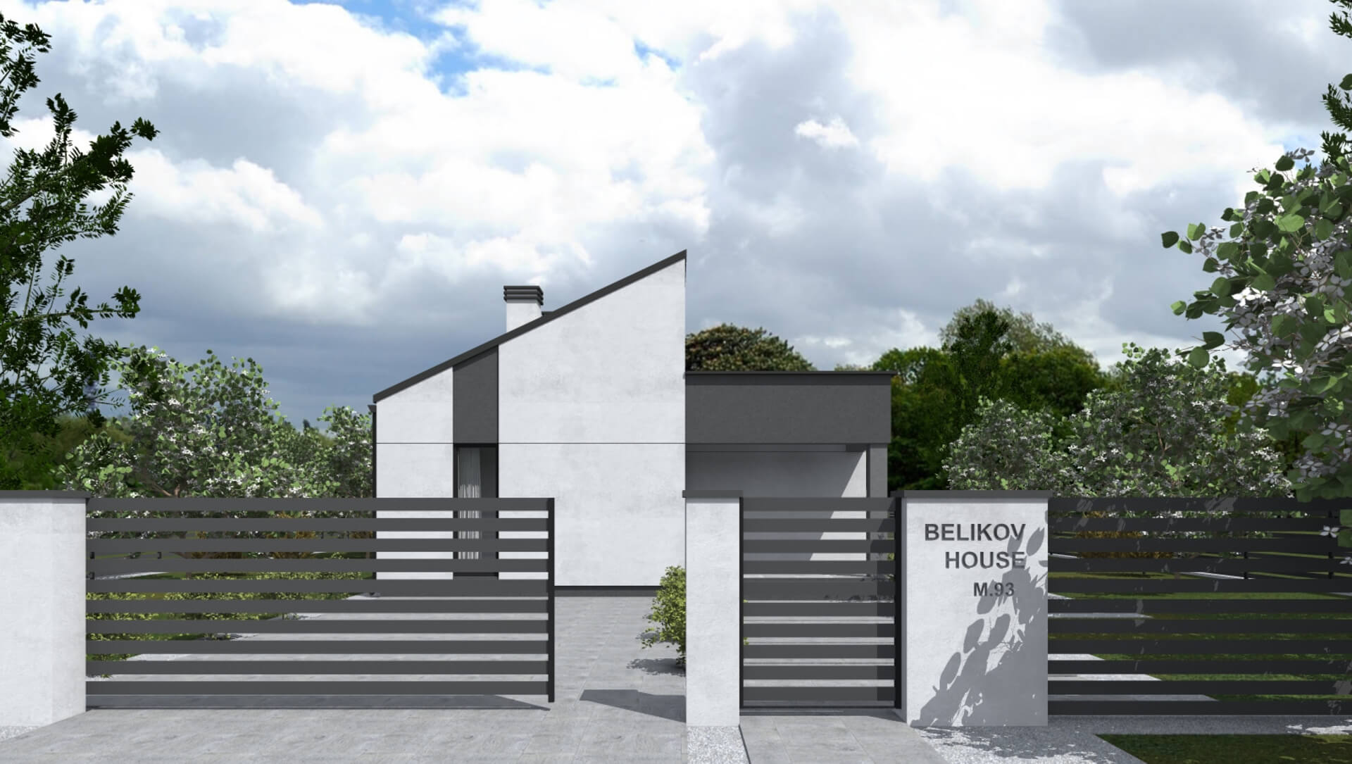 Ноунейм Пазл Хаус 93, крыша комбинированная