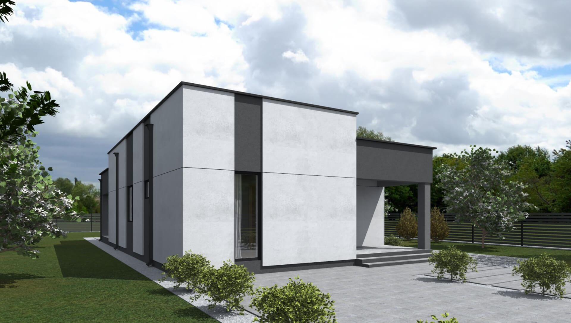 Ноунейм Пазл Хаус 93, крыша плоская