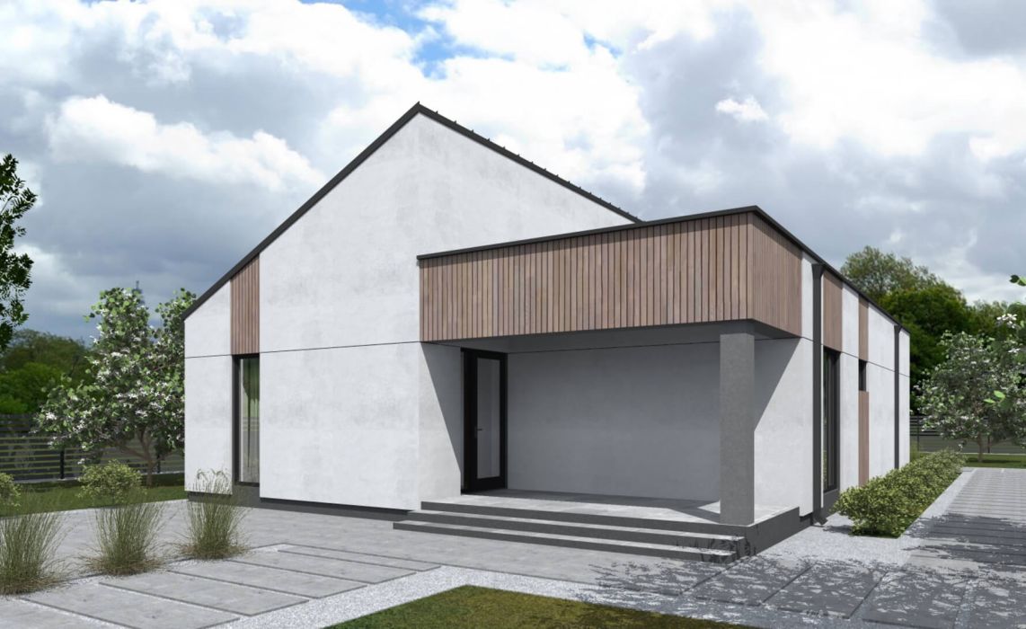 Норхельм ПазлХаус, крыша комбинированная