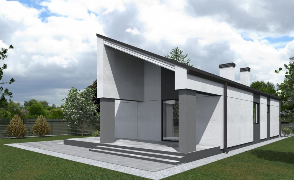 Люмборг ПазлХаус, крыша комбинированная