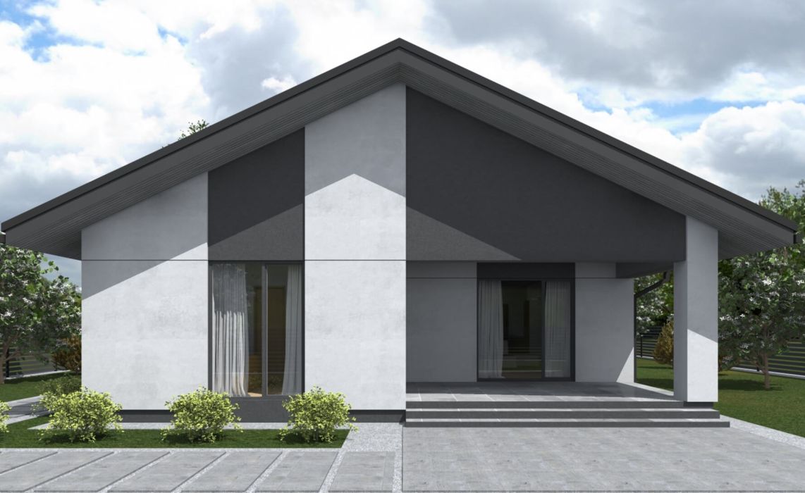 Тидберг ПазлХаус, крыша скатная