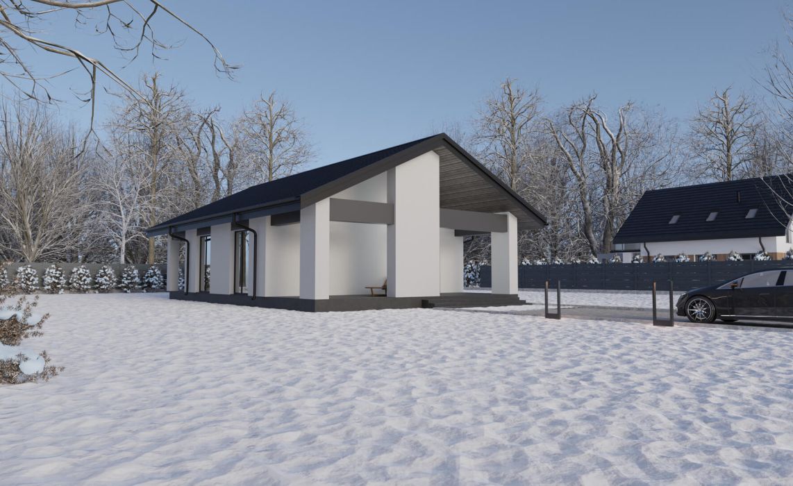 Гамвик ПазлХаус, крыша скатная