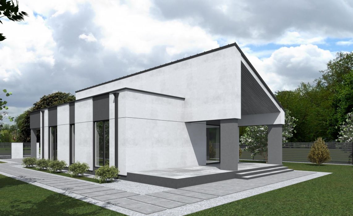 Люмборг ПазлХаус, крыша комбинированная