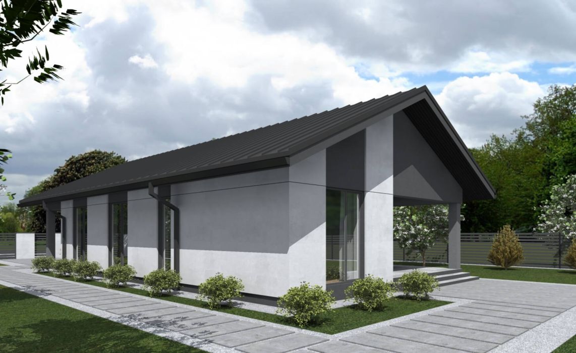 Ноунейм Пазл Хаус 93, крыша скатная