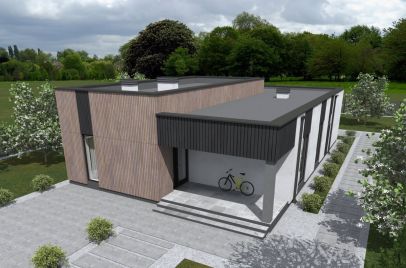 Йерке ПазлХаус, крыша плоская