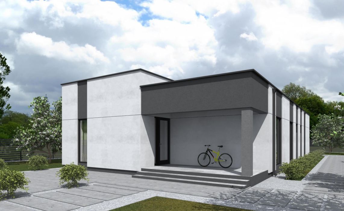 Тидберг ПазлХаус, крыша плоская