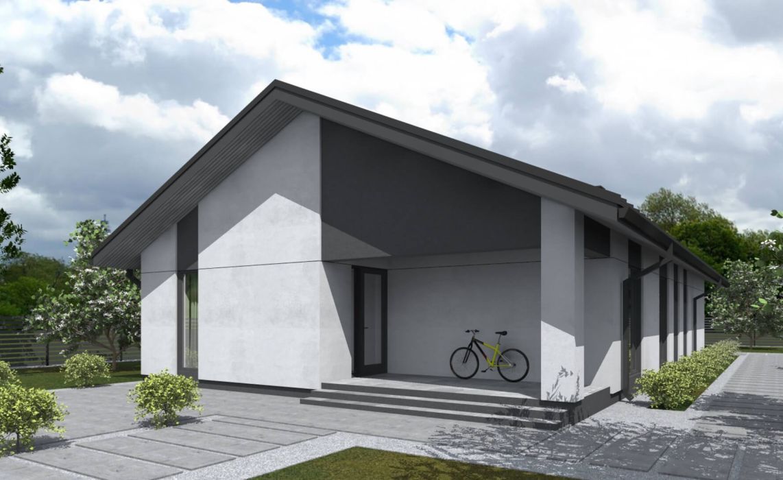 Тидберг ПазлХаус, крыша скатная