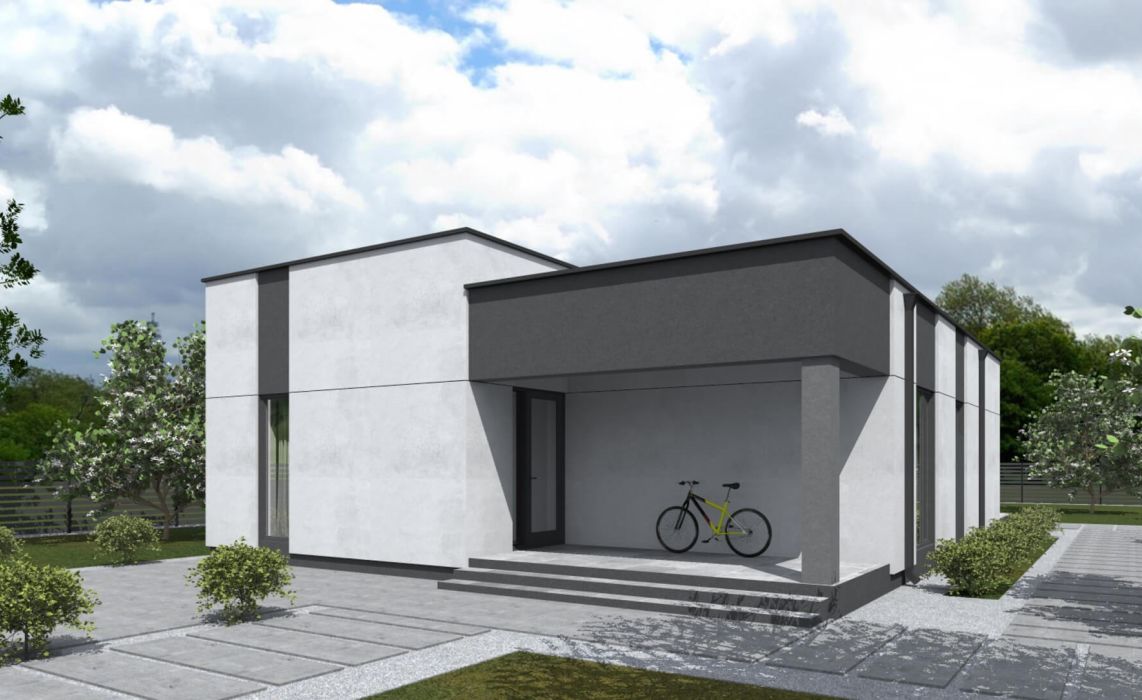 Хайлунд ПазлХаус, крыша плоская