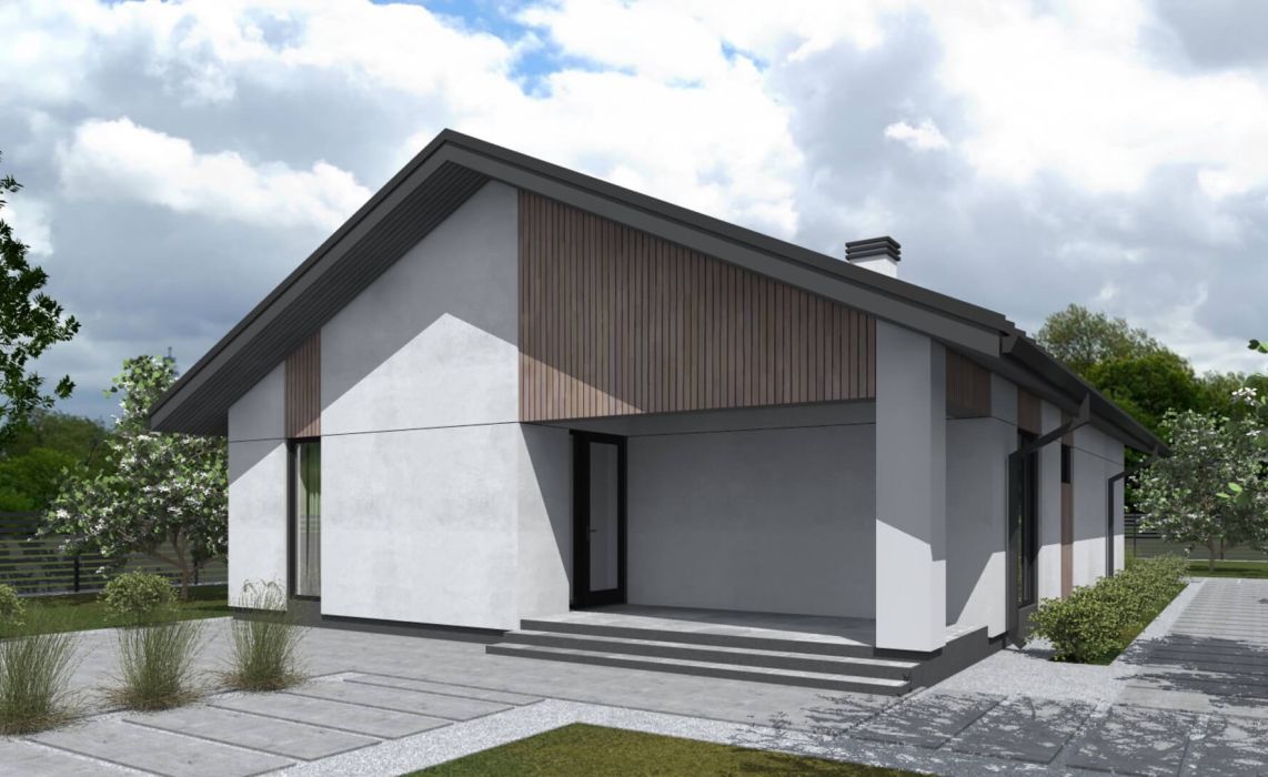 Норхельм ПазлХаус, крыша скатная