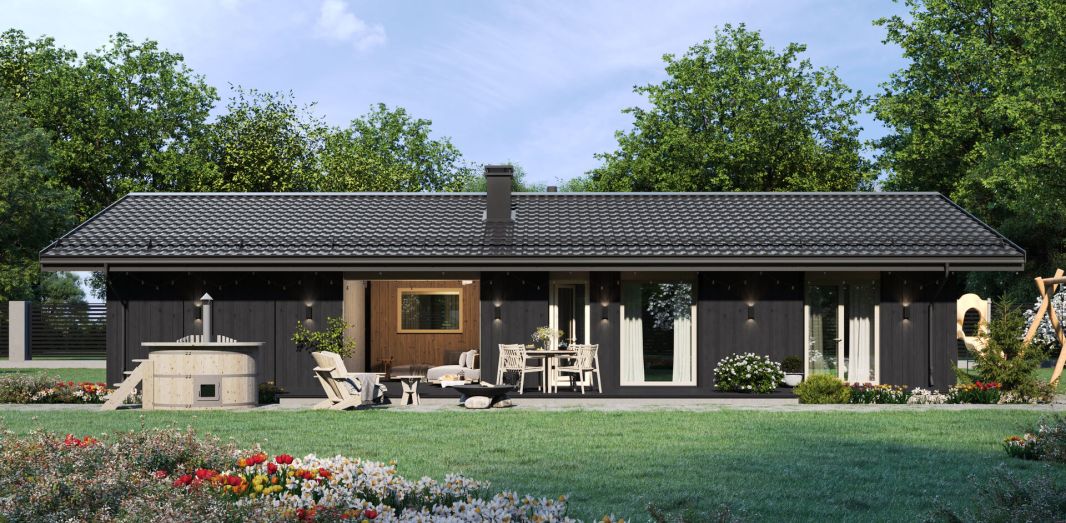 Милый дом 5, баня и 3 спальни 115м2