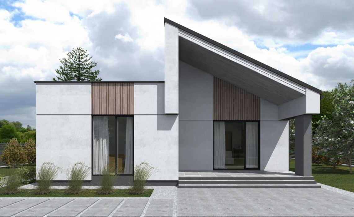 Норхельм ПазлХаус, крыша комбинированная