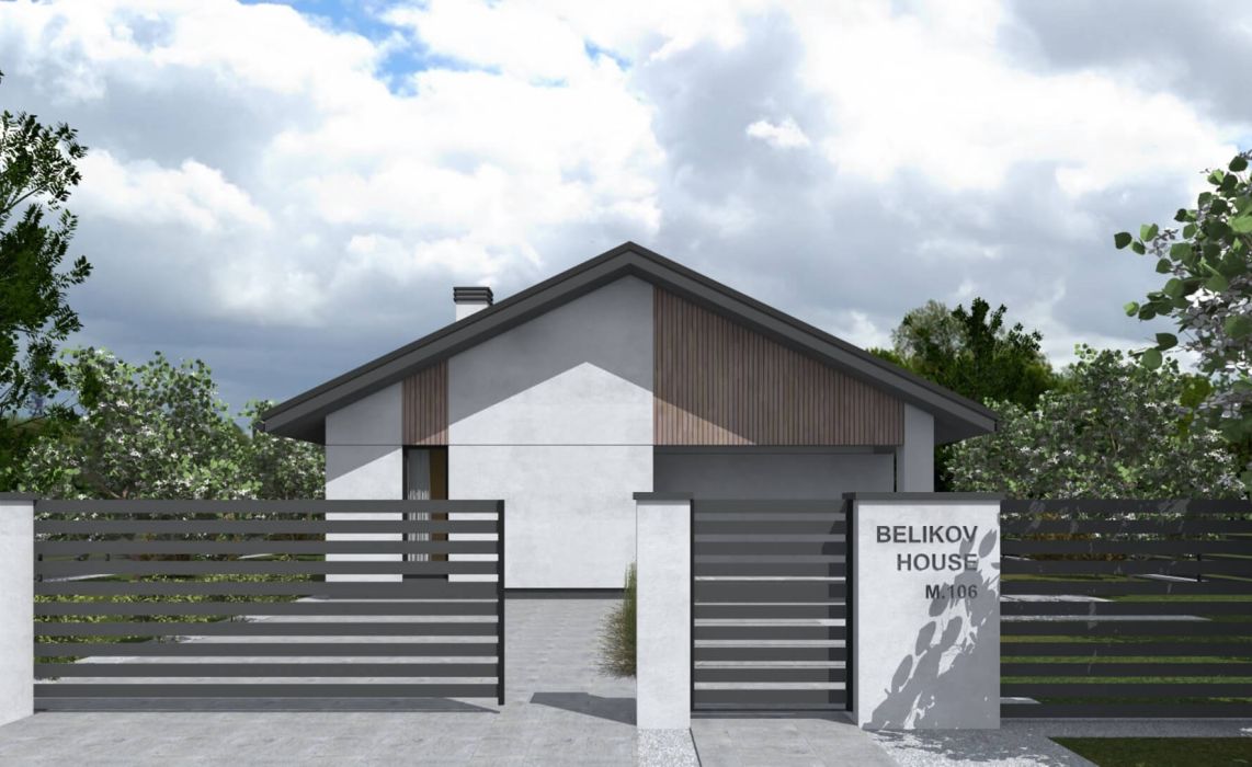 Норхельм ПазлХаус, крыша скатная