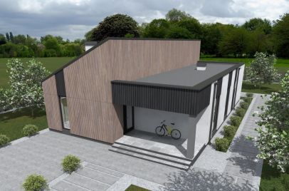 Йерке ПазлХаус, крыша комбинированная