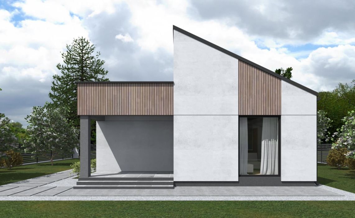 Ноунейм Пазл Хаус 75, крыша комбинированная