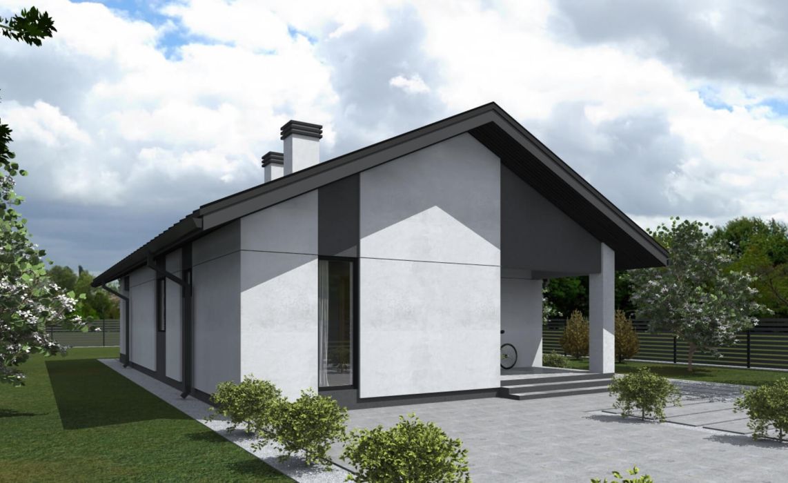 Люмборг ПазлХаус, крыша скатная