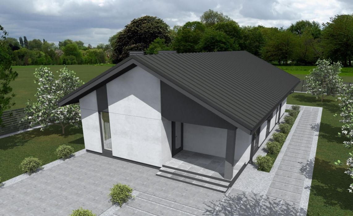 Ноунейм Пазл Хаус 93, крыша скатная