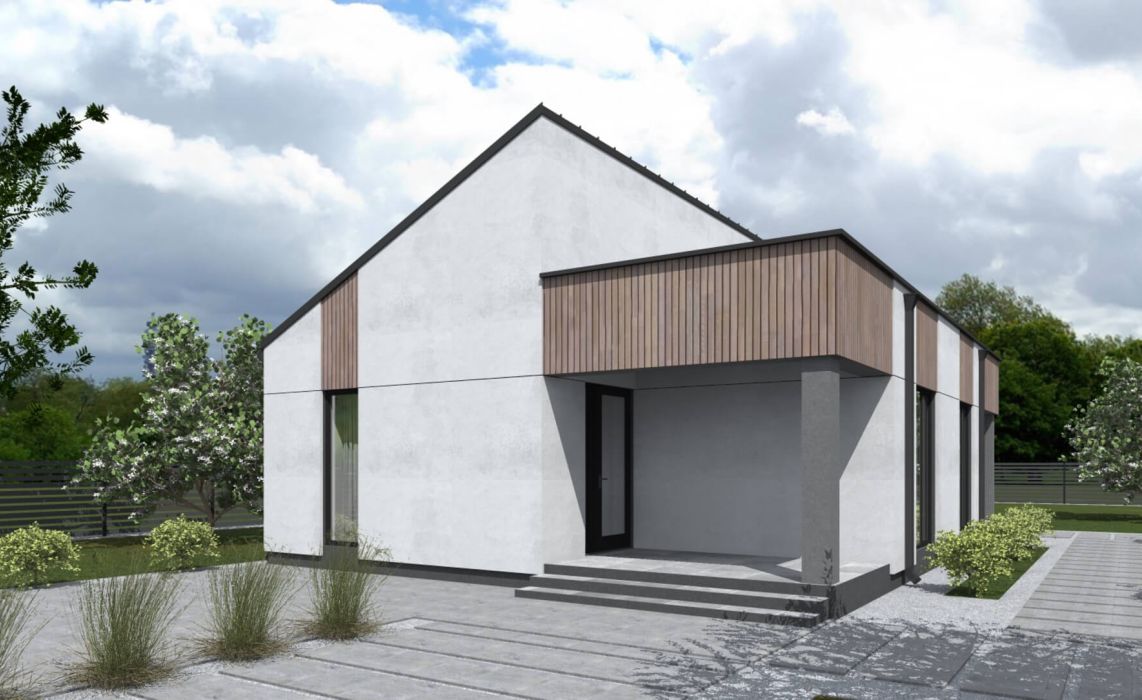 Ноунейм Пазл Хаус 75, крыша комбинированная