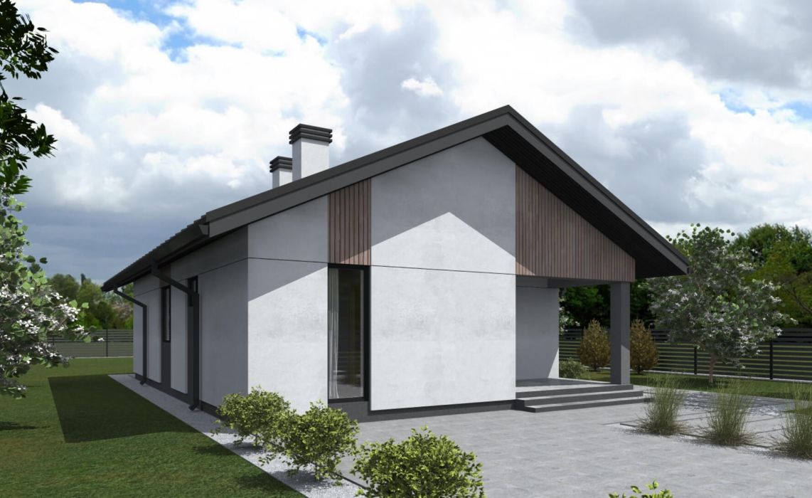 Ноунейм Пазл Хаус 73, крыша скатная