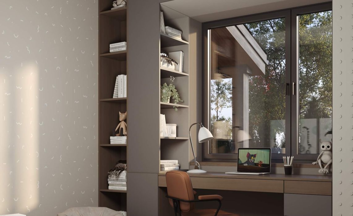 Кухня-гостиная боковая, терраса задняя 120 м²