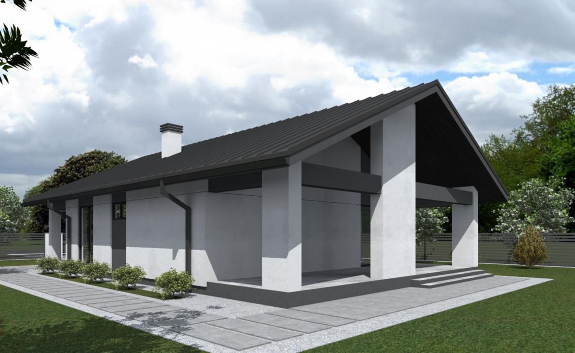 Хайлунд ПазлХаус, крыша скатная