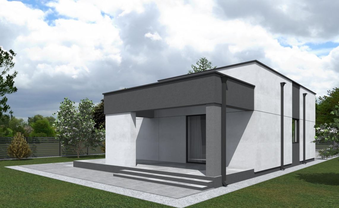 Гамвик ПазлХаус, крыша плоская