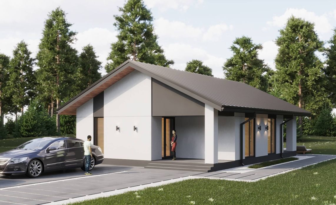 Гамвик ПазлХаус, крыша скатная