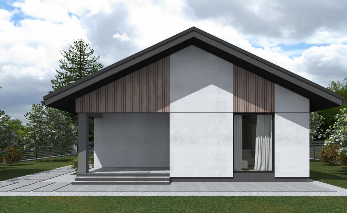 Ноунейм Пазл Хаус 73, крыша скатная