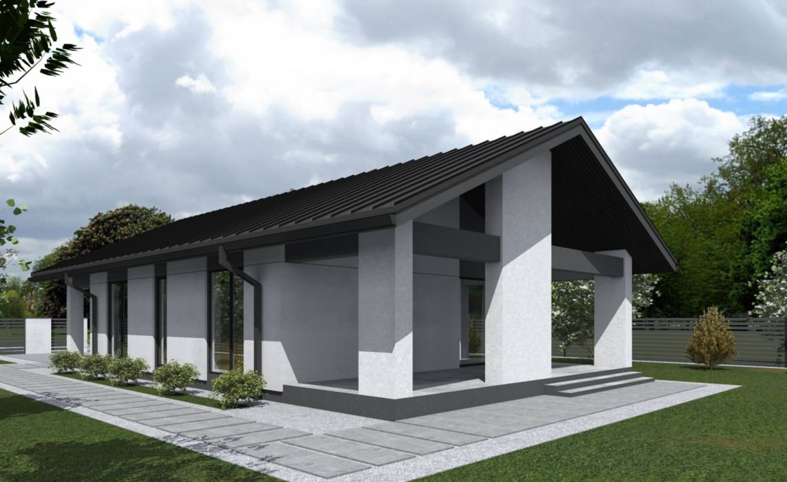 Люмборг ПазлХаус, крыша скатная