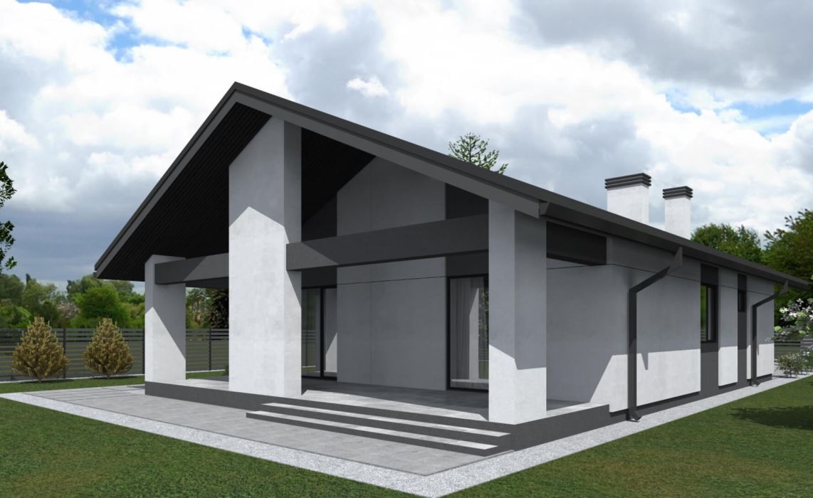 Хайлунд ПазлХаус, крыша скатная