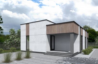 Ноунейм Пазл Хаус 74, крыша плоская