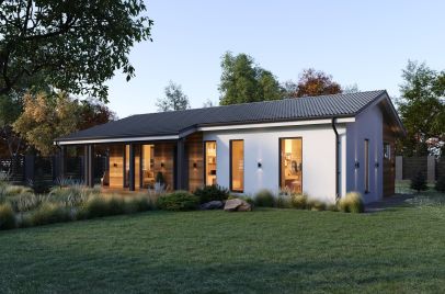 Кухня-гостиная боковая, терраса боковая 120 м²