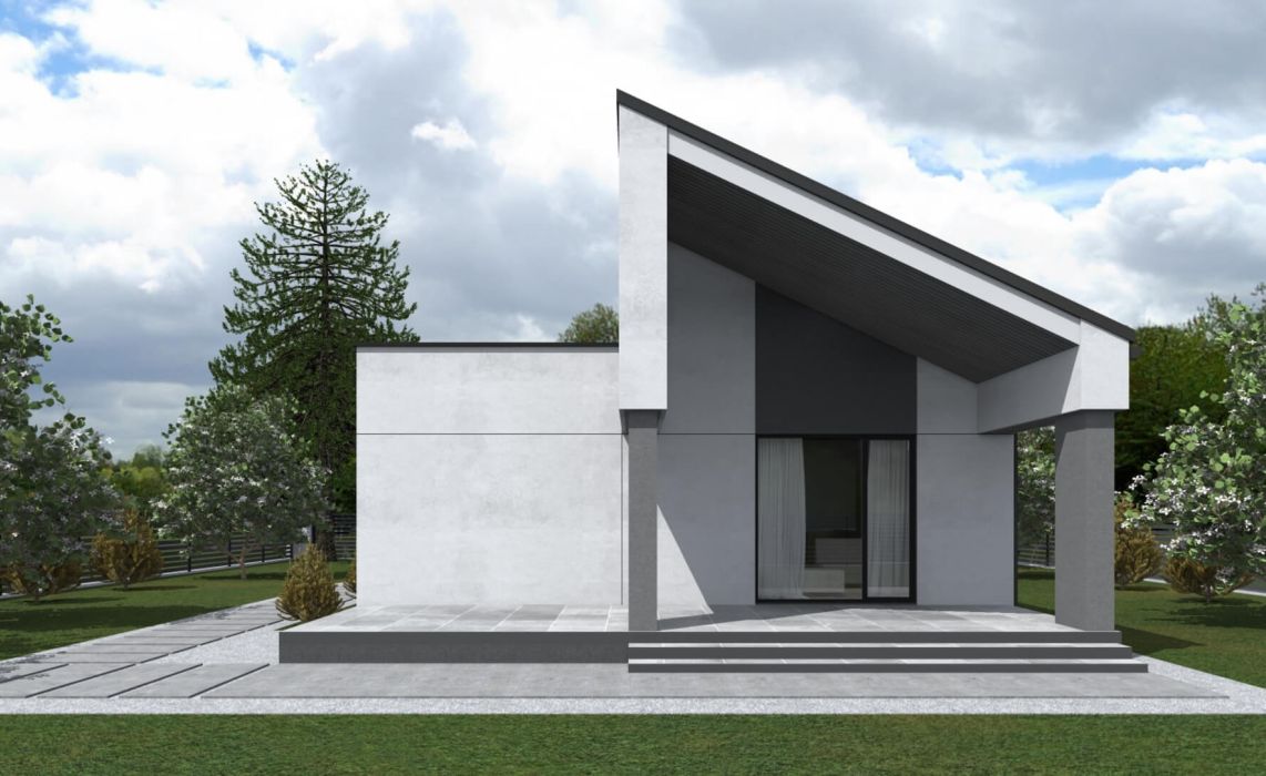 Гамвик ПазлХаус, крыша комбинированная