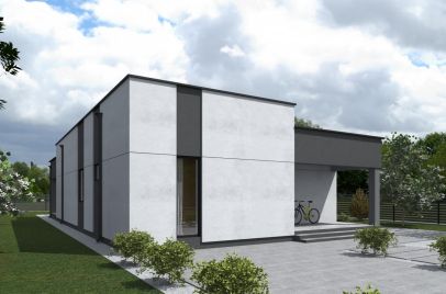 Тидберг ПазлХаус, крыша плоская