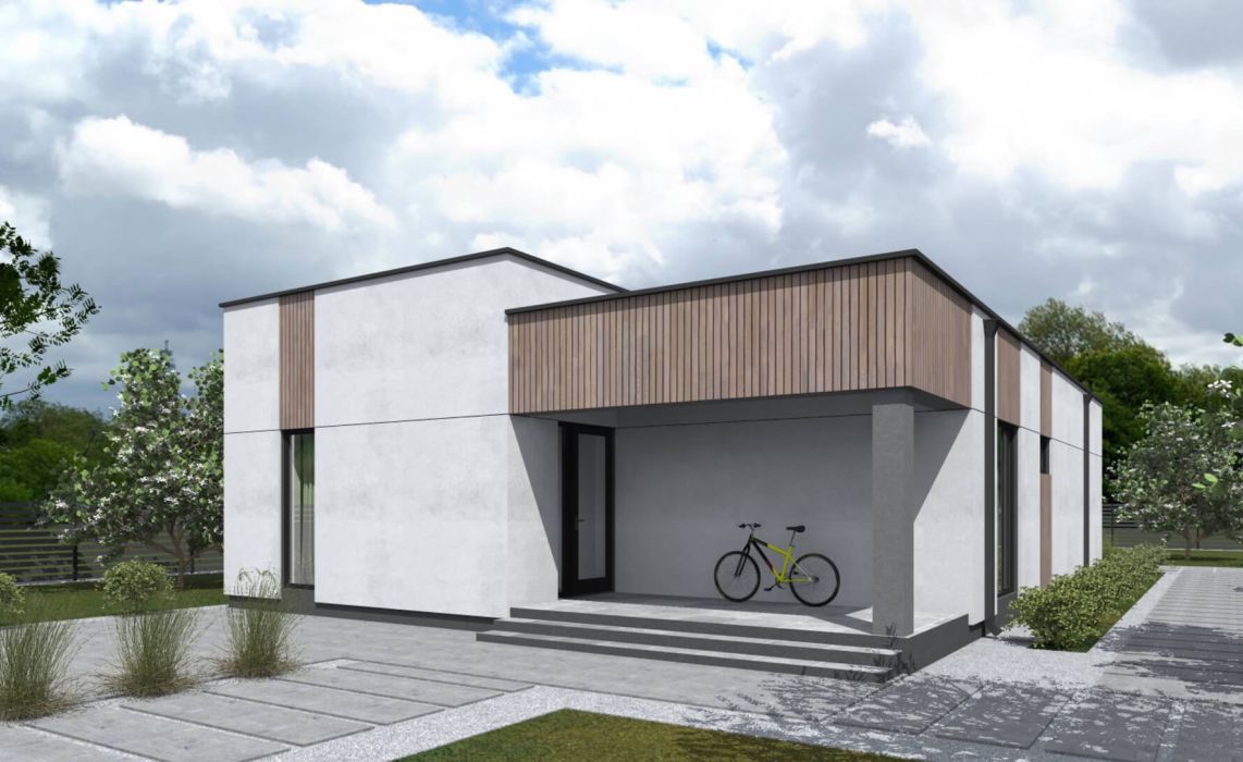 Норхельм ПазлХаус, крыша плоская