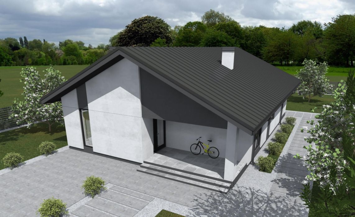 Хайлунд ПазлХаус, крыша скатная