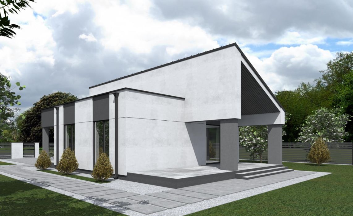 Гамвик ПазлХаус, крыша комбинированная