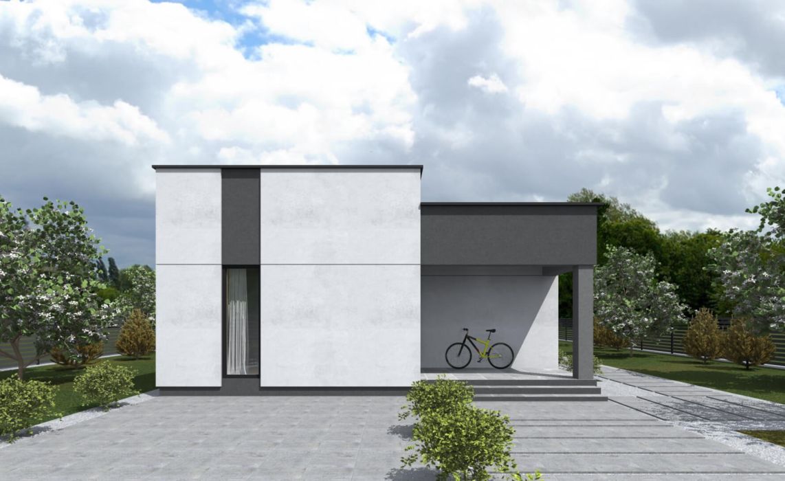 Люмборг ПазлХаус, крыша плоская