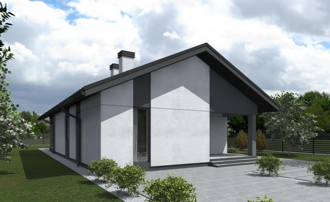 Ноунейм Пазл Хаус 93, крыша скатная