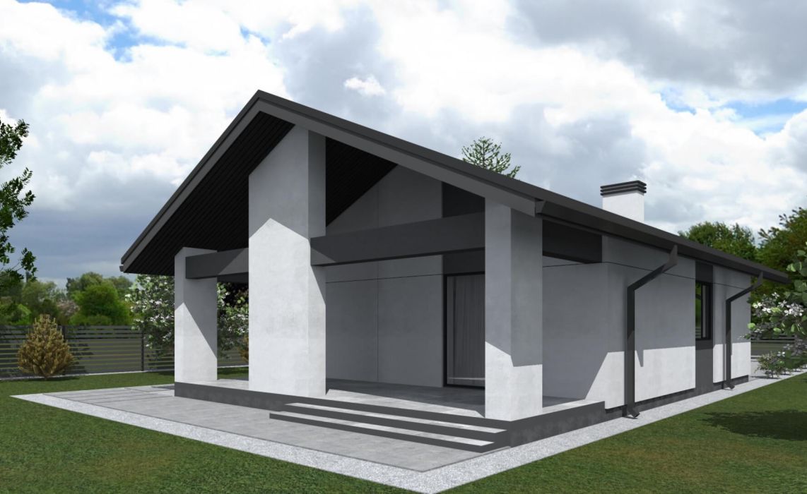 Гамвик ПазлХаус, крыша скатная