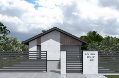 Ноунейм Пазл Хаус 73, крыша скатная