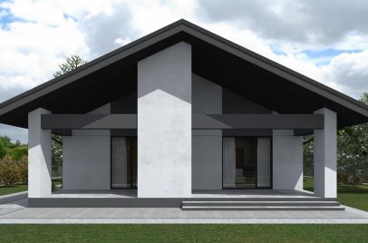 Хайлунд ПазлХаус, крыша скатная