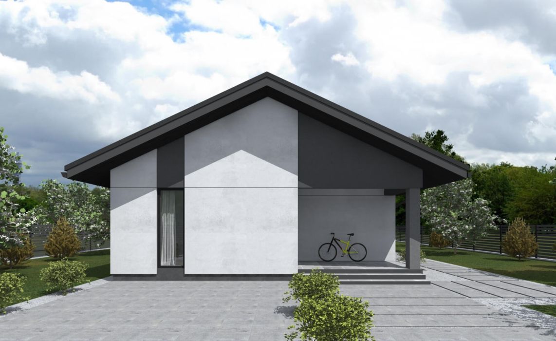 Гамвик ПазлХаус, крыша скатная