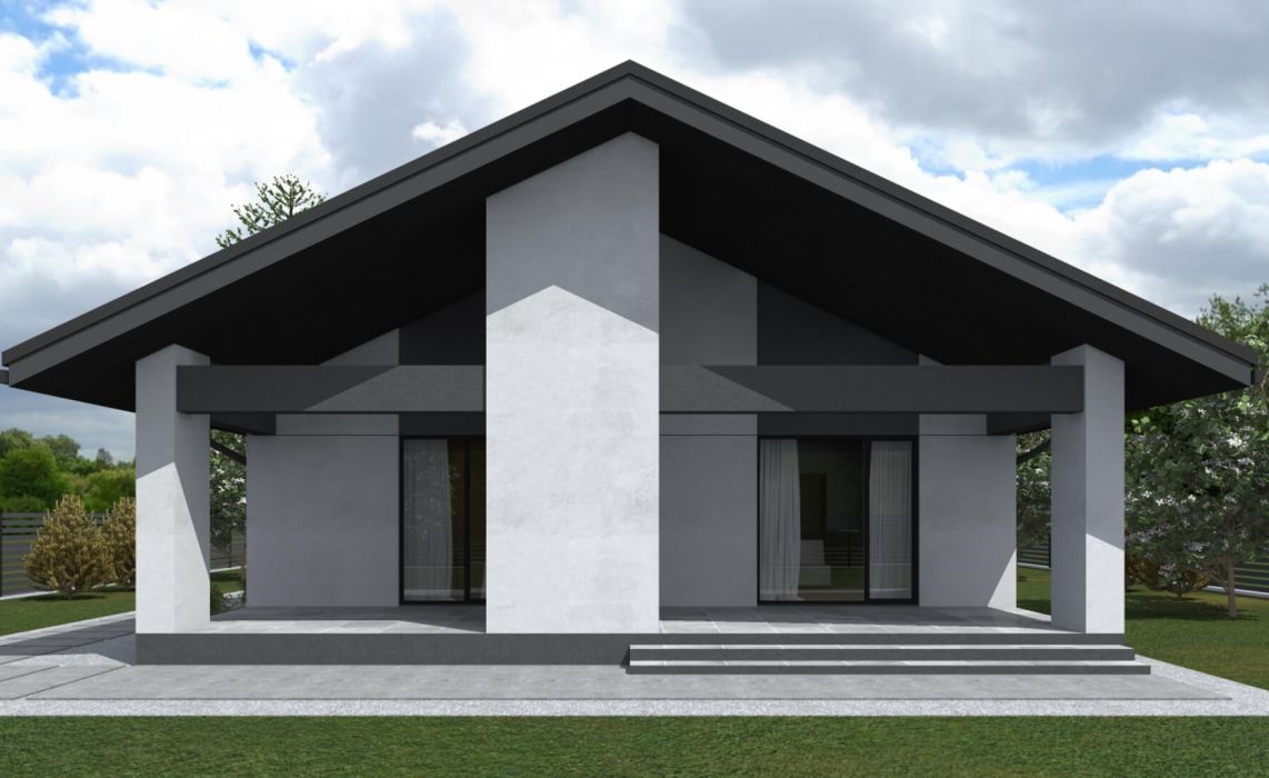 Хайлунд ПазлХаус, крыша скатная