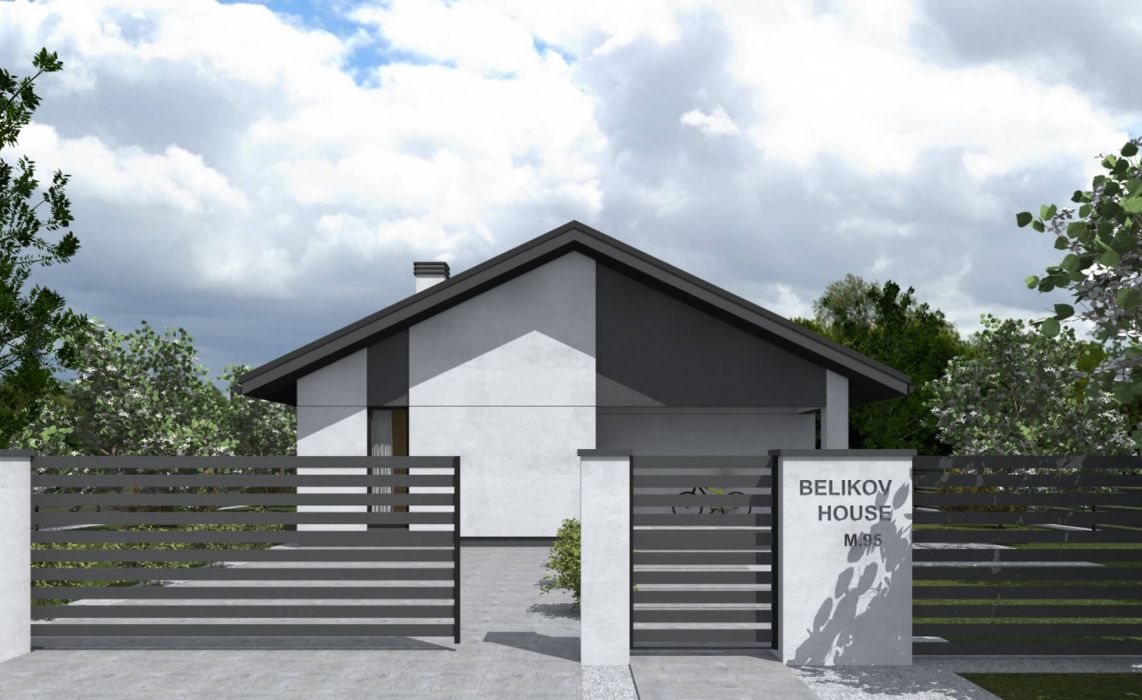 Хайлунд ПазлХаус, крыша скатная