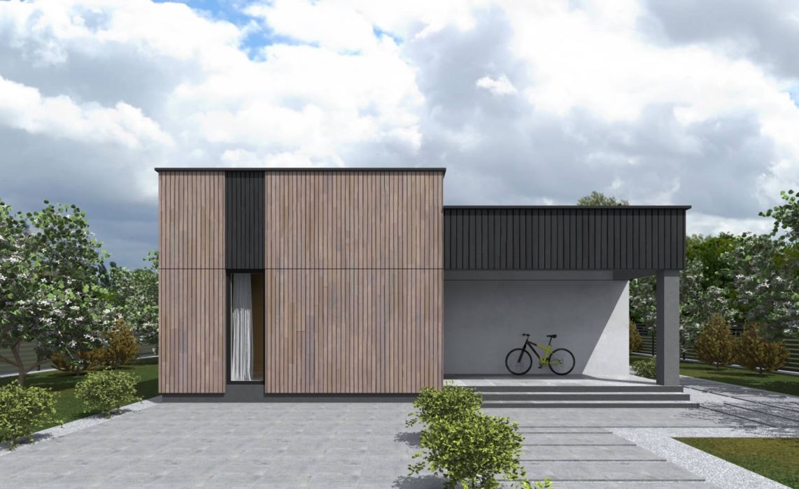 Йерке ПазлХаус, крыша плоская