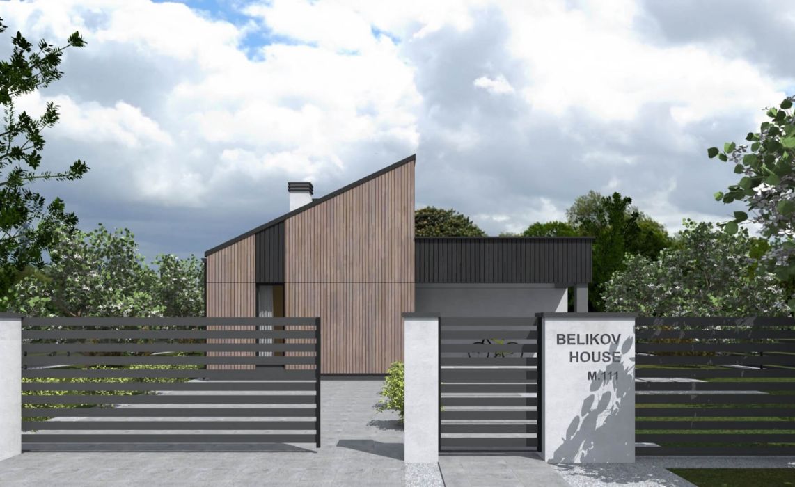 Йерке ПазлХаус, крыша комбинированная