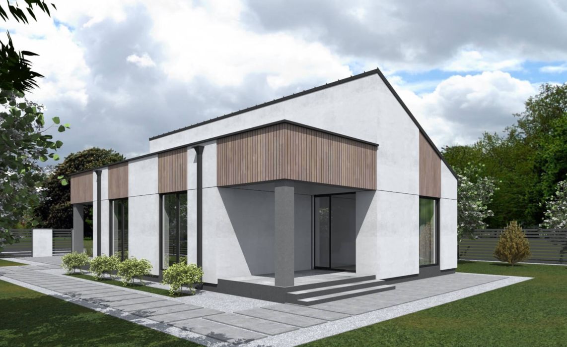 Ноунейм Пазл Хаус 75, крыша комбинированная