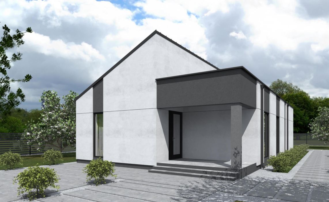 Ноунейм Пазл Хаус 93, крыша комбинированная