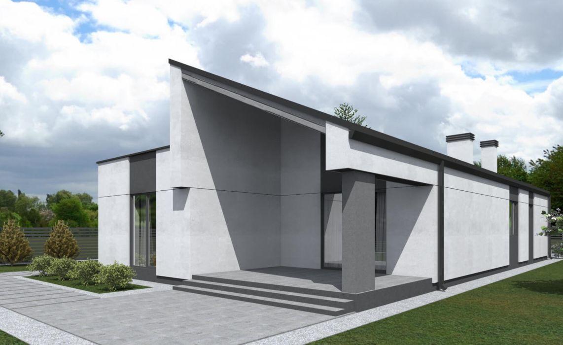 Тидберг ПазлХаус, крыша комбинированная